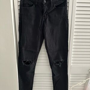 Flying Monkey Black Skinny Distressed Jeans